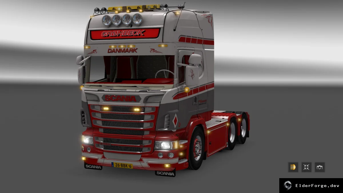 Обложка мода: Scania R560 GRONBECK – новый грузовик для Euro Truck Simulator 2