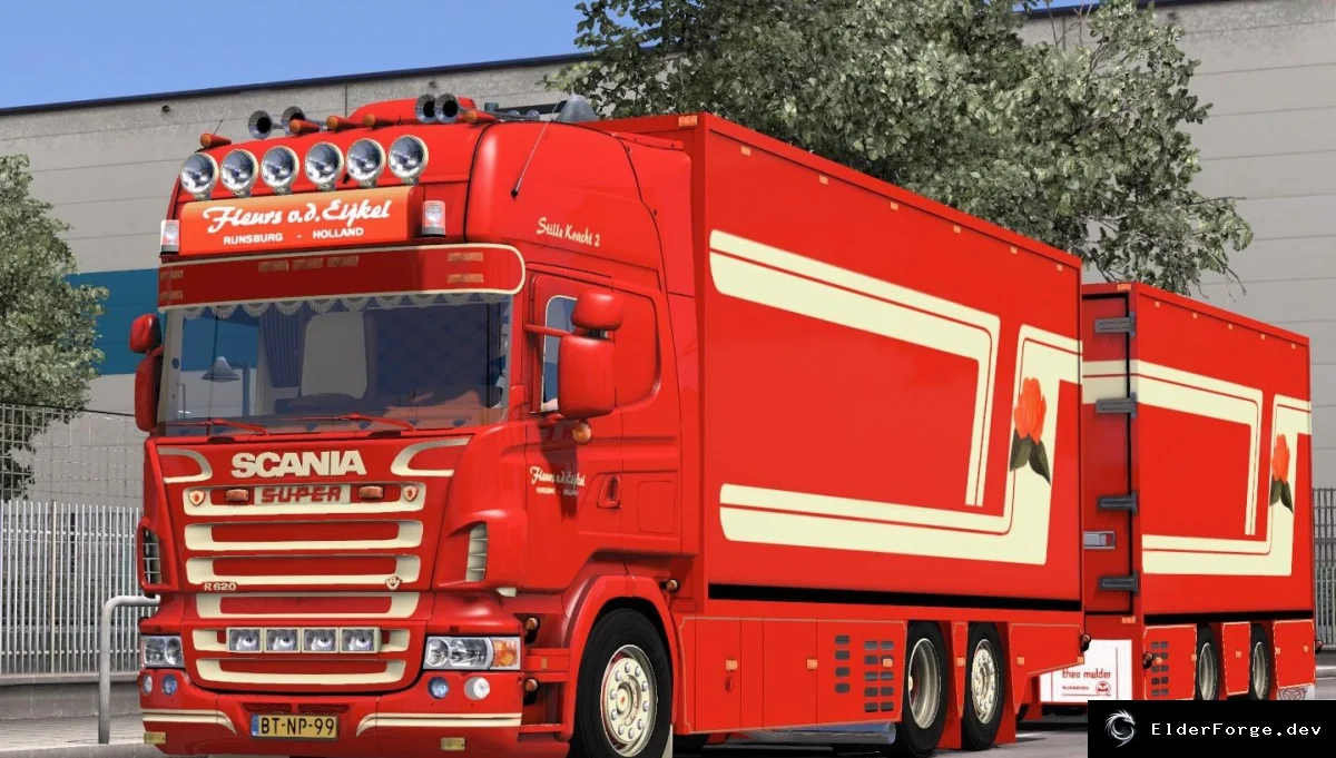 Обложка мода: Scania R620 Fleurs v2.0 – новый грузовик для Euro Truck Simulator 2
