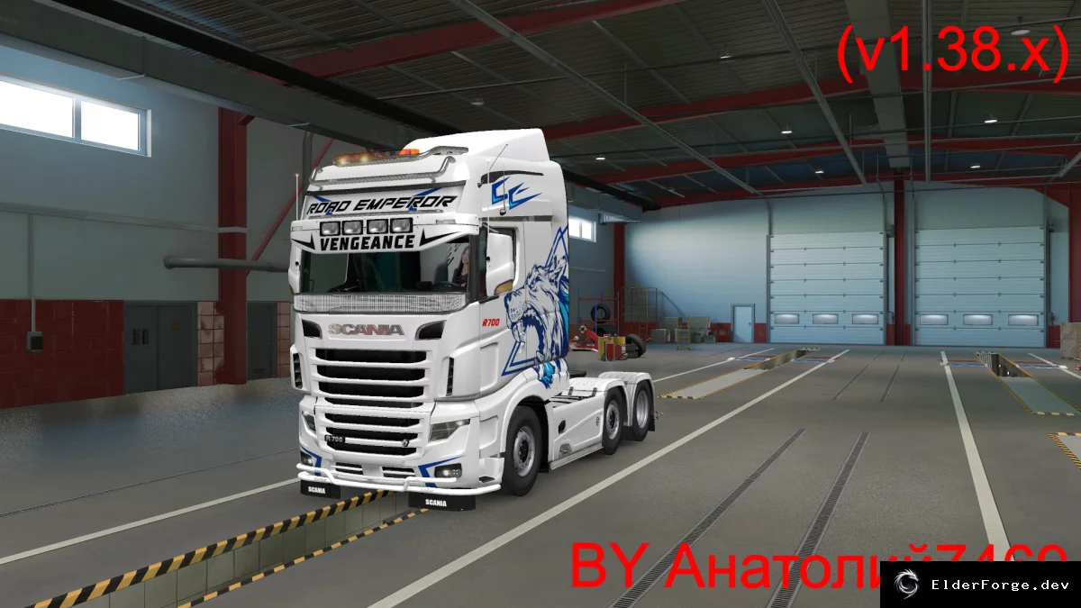 Обложка мода: Scania R700 AU44 – полная модель для Euro Truck Simulator 2 (v1.38)