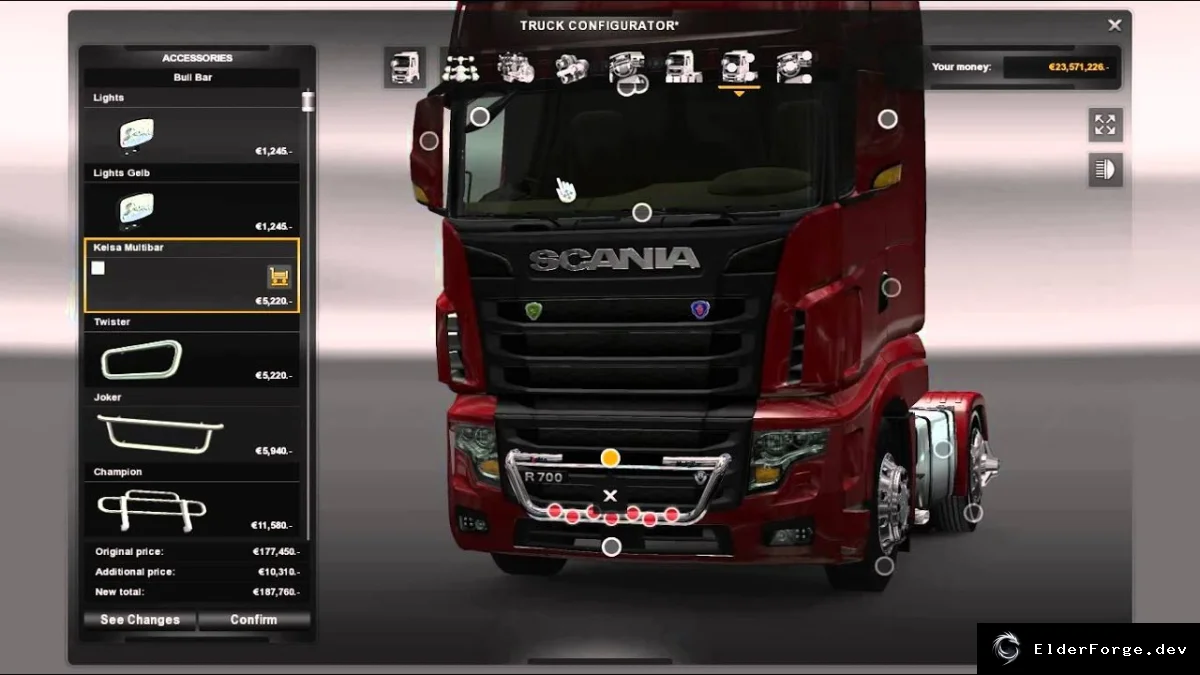 Обложка мода: Scania R700 Lux (Beta) – мод для Euro Truck Simulator 2