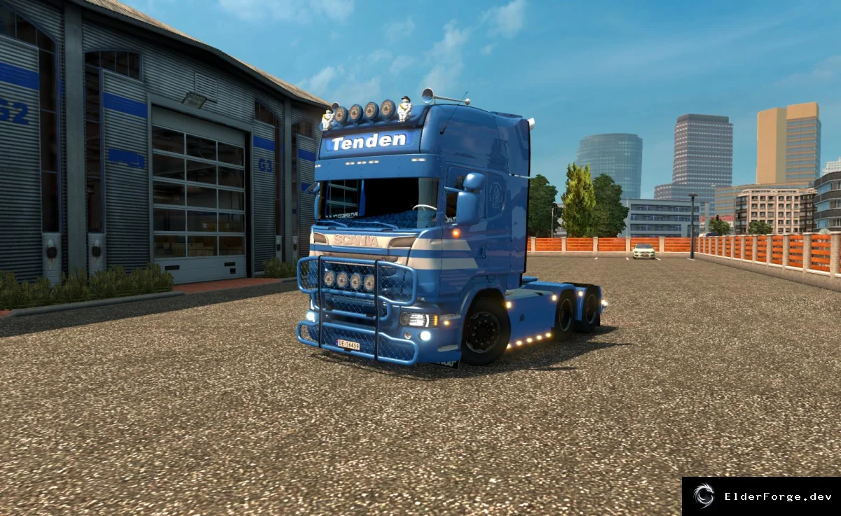 Обложка мода: Scania R730 V8 Tenden – уникальный грузовик для Euro Truck Simulator 2