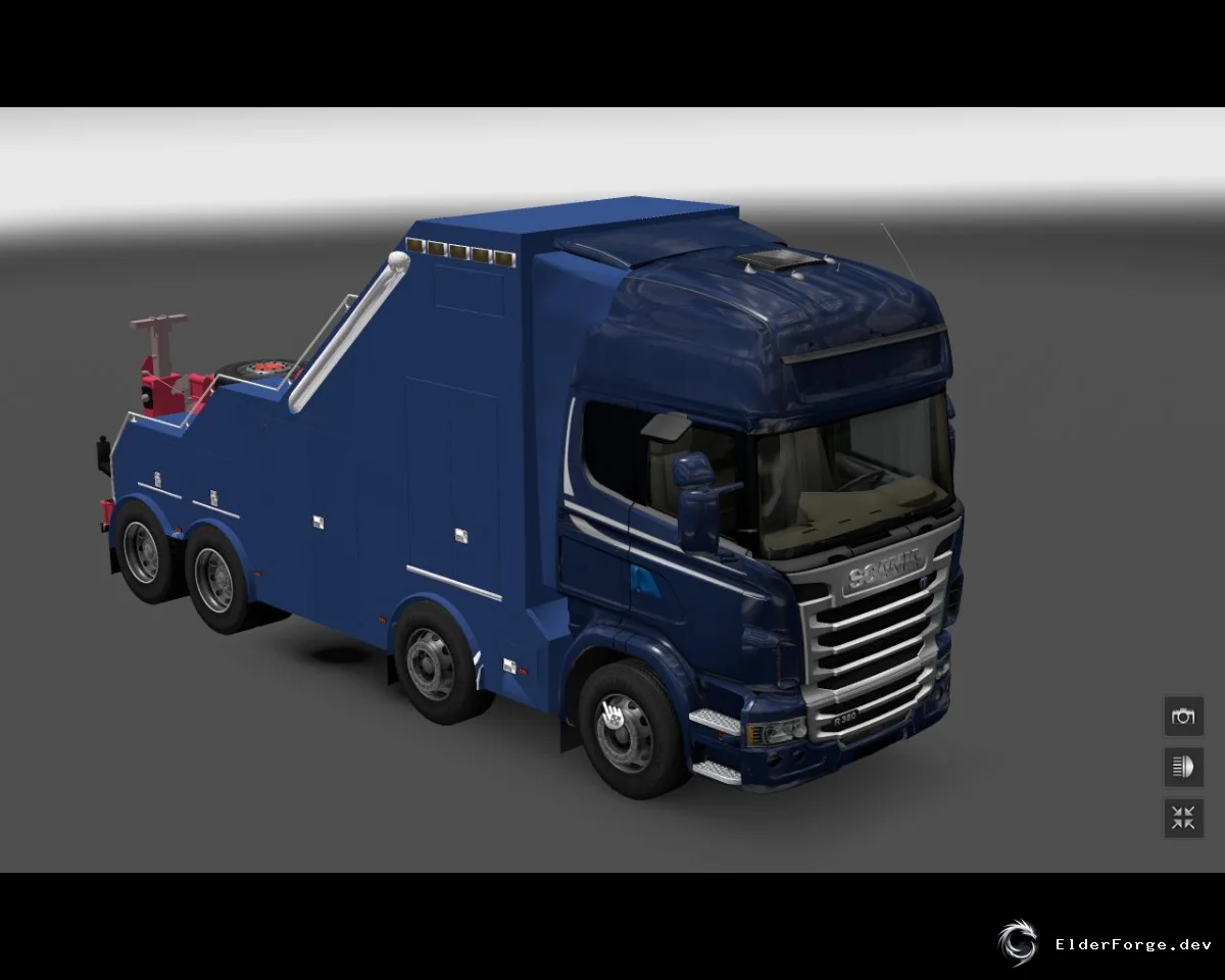 Обложка мода: Scania Recovery Truck V2 – новый тягач и прицепы для Euro Truck Simulator 2