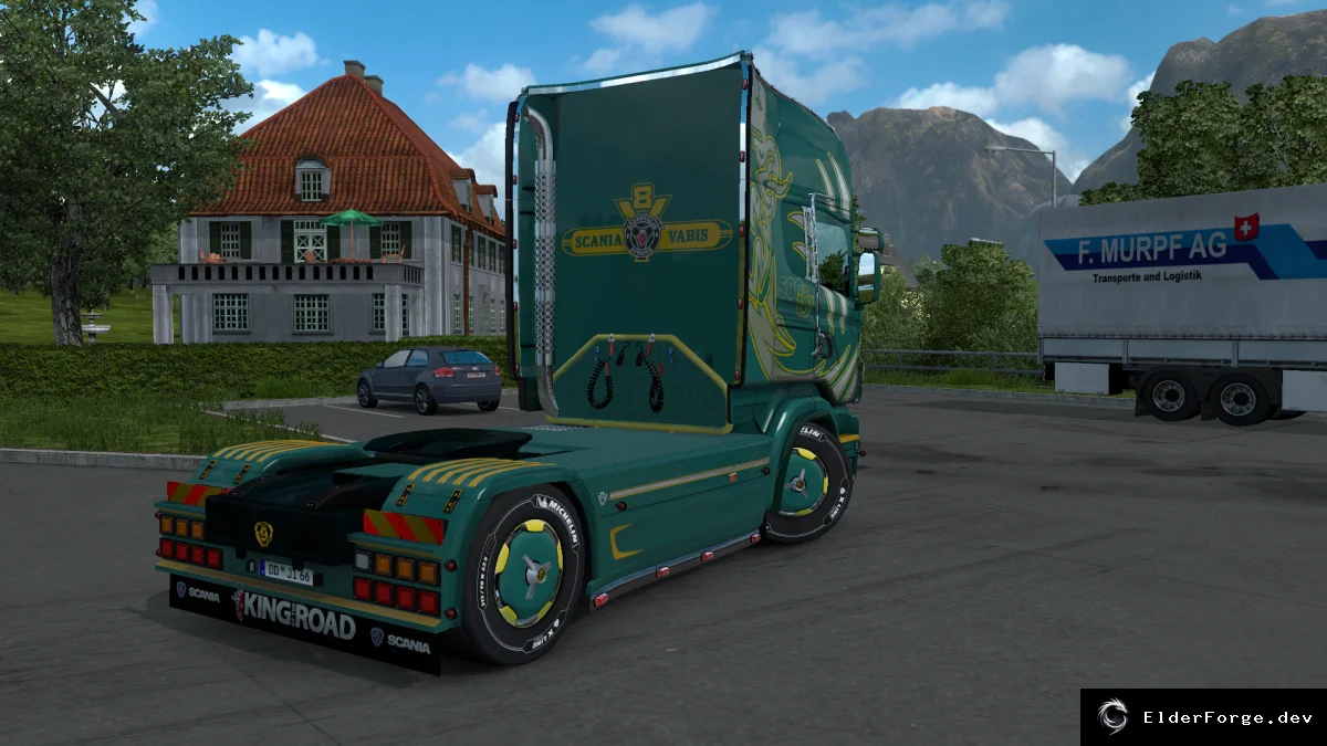 Обложка мода: Scania RITTER Metallic Skin for RS v2.2 – Euro Truck Simulator 2