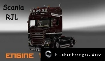 Обложка мода: Scania RJL Engine &amp; Sound – новые двигатели 1000/1200 л.с. и звуки для ETS2