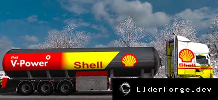 Обложка мода: Scania RJL Shell Skin для Euro Truck Simulator 2 – яркий дизайн от ETS2
