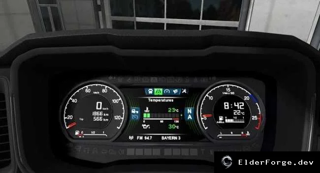 Обложка мода: Scania S New Gen Dashboard Computer для Euro Truck Simulator 2 – версия 1.2 (v1.32.x)