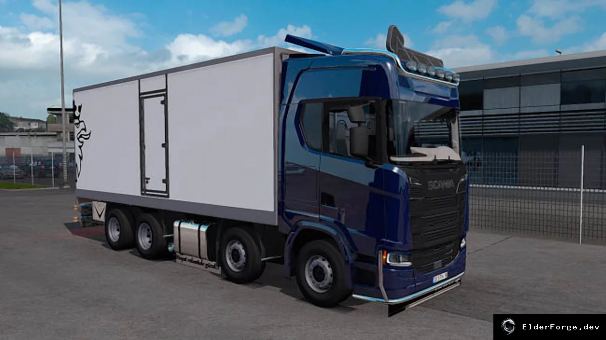 Обложка мода: Scania S500 Kirkayak для Euro Truck Simulator 2 – V8 звук, 3 кузова, 2 трансмиссии (ETS2 1.39)