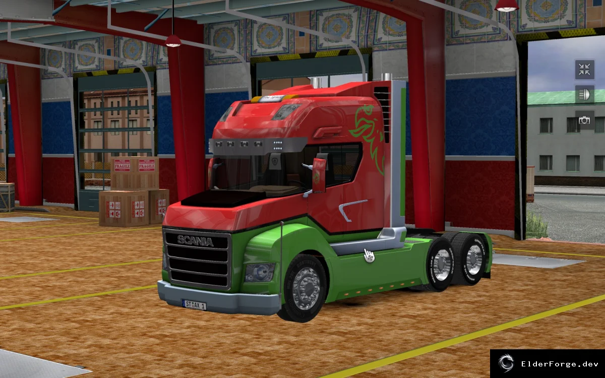 Обложка мода: Scania Stax – обновлённый грузовик для Euro Truck Simulator 2
