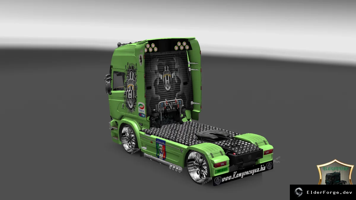 Обложка мода: Scania Streamline Juventus Skin v5 для Euro Truck Simulator 2