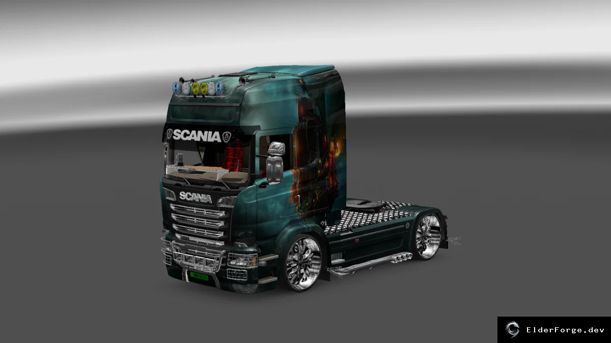 Обложка мода: Scania Streamline «Корабль» — стильный скин для Euro Truck Simulator 2