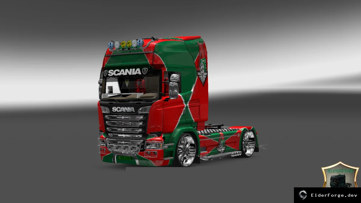 Обложка мода: Scania Streamline «Lokomotiv Moscow» – новый скин для Euro Truck Simulator 2 v2.0