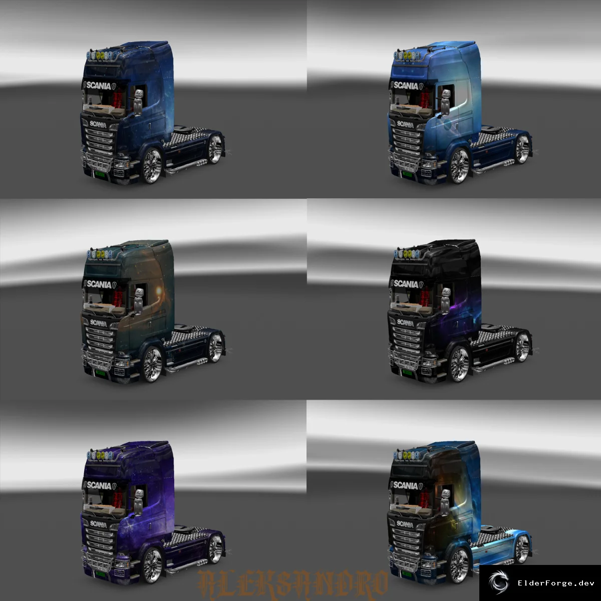Обложка мода: Scania Streamline Skin Pack Kosmos для Euro Truck Simulator 2