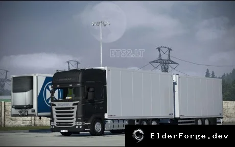 Обложка мода: Scania Streamline Тандем – новый грузовик и прицеп для Euro Truck Simulator 2