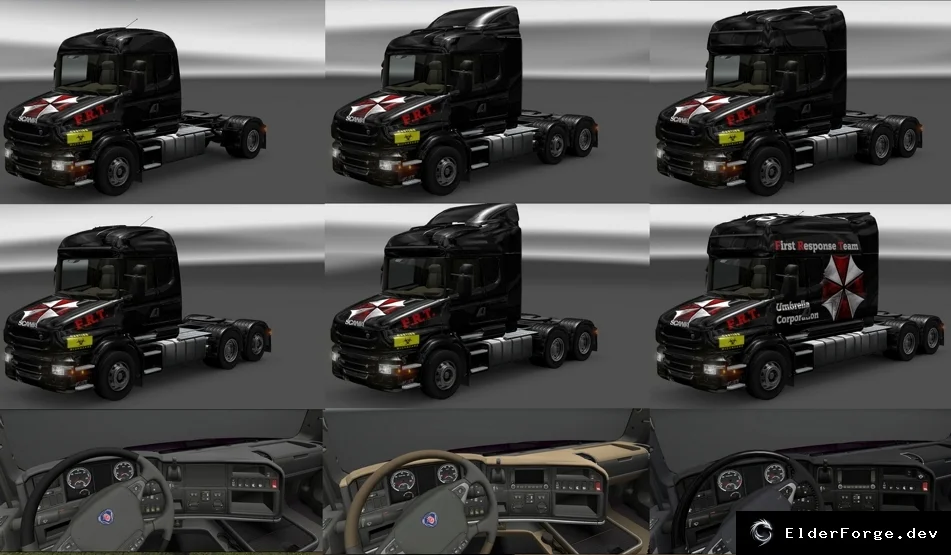 Обложка мода: Scania T Longline Umbrella – полный набор кабин, шасси и салонов для ETS2