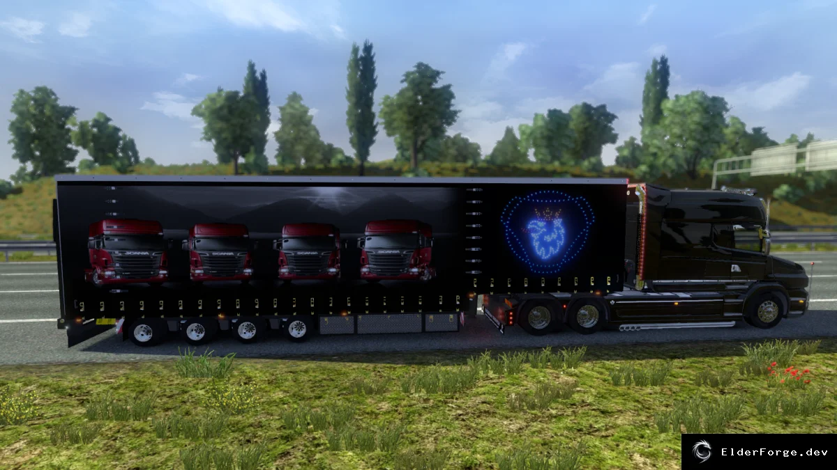 Обложка мода: SCANIA T Прицеп для Euro Truck Simulator 2 – реалистичный трейлер