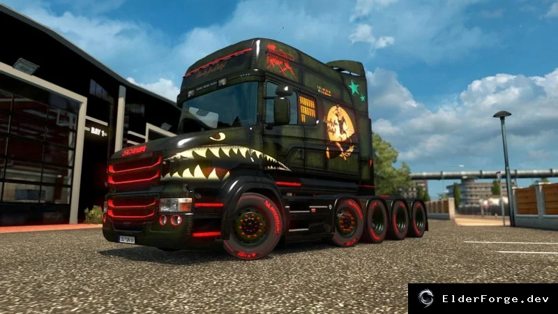 Обложка мода: Scania T Series v2.3.0 – новые кабины, шасси и тюнинг для Euro Truck Simulator 2