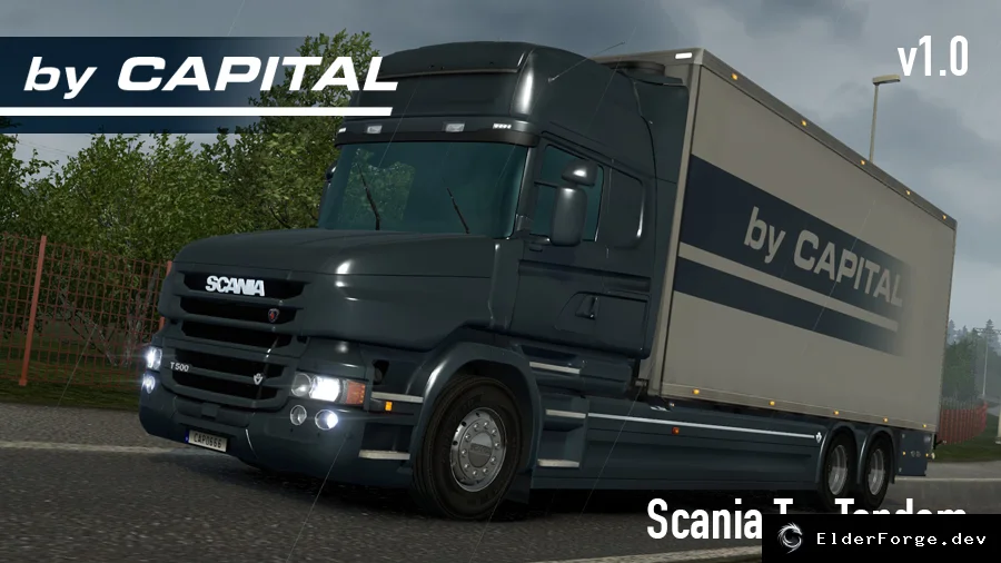 Обложка мода: Scania T Tandem – новые тандем‑шасси для Euro Truck Simulator 2