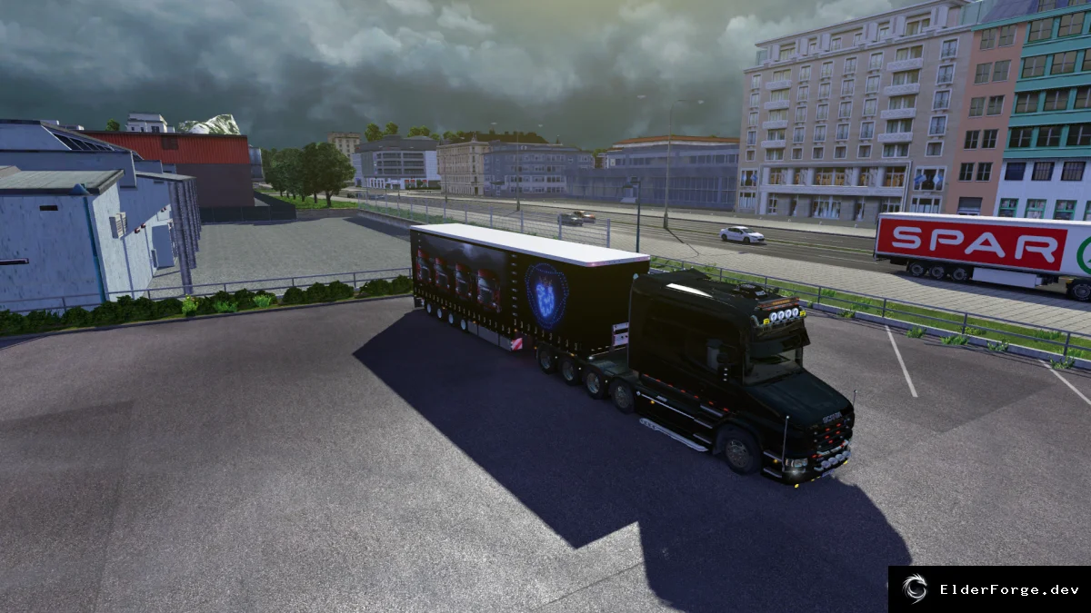 Обложка мода: SCANIA T Trailer для Euro Truck Simulator 2 – улучшенный прицеп от MIB