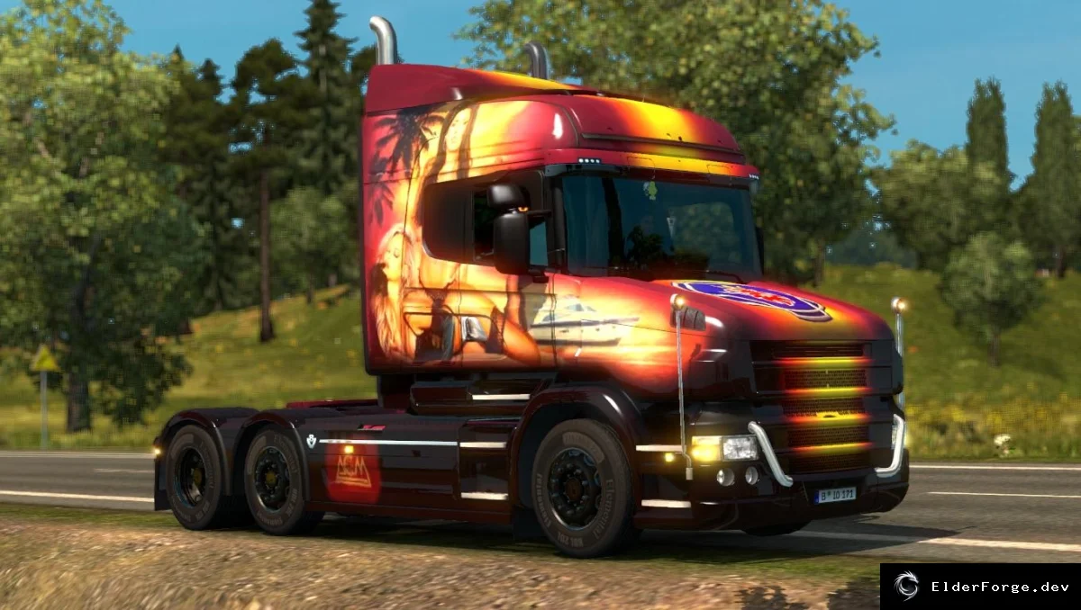 Обложка мода: Scania T v1.9 – расширенный тюнинг для Euro Truck Simulator 2