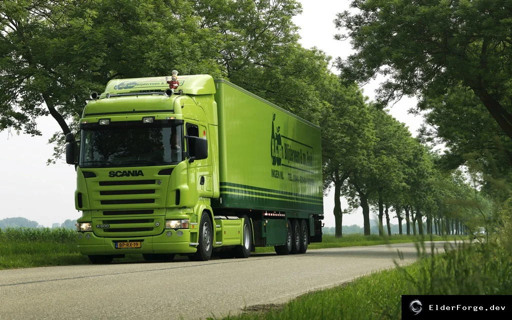 Обложка мода: Scania V8 Exhaust Sound для Euro Truck Simulator 2 – два варианта, с Air Gear и без