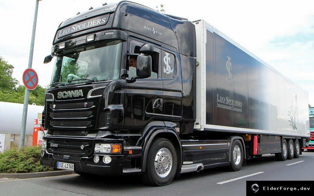 Обложка мода: Scania V8 Exhaust Sound для Euro Truck Simulator 2 – Реалистичный звук двигателя