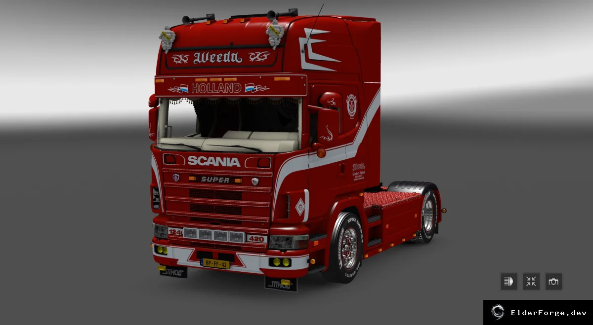 Обложка мода: Scania Weda 124L "Holland Truck" – новый грузовик для Euro Truck Simulator 2