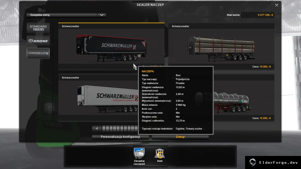 Обложка мода: Schwarzmüller прицепы для Euro Truck Simulator 2 – полный набор (v1.33‑x‑1.34.x)