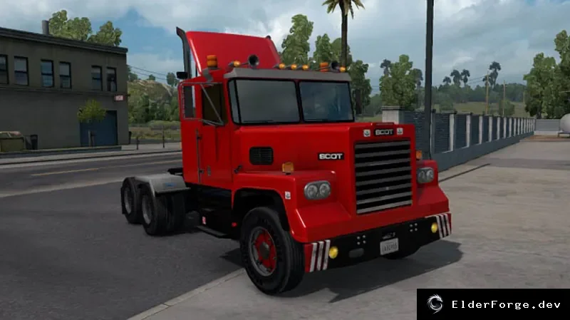 Обложка мода: Scot A2HD 2.0.2 – классический тягач с полным тюнингом для Euro Truck Simulator 2