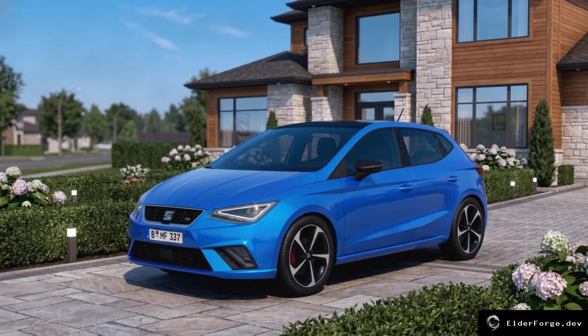 Обложка мода: Seat Ibiza FR 2022 для Euro Truck Simulator 2 – новый автомобиль (ETS2 1.60)