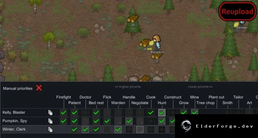 Separate Tree Chopping Priority – отдельные приоритеты для вырубки и обрезки в RimWorld