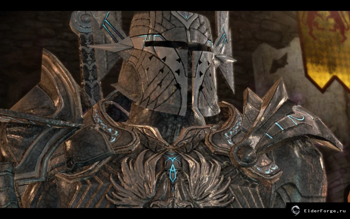 Обложка мода: Серебряные рунические доспехи – ретекстур GW Runic Armor для Dragon Age: Origins