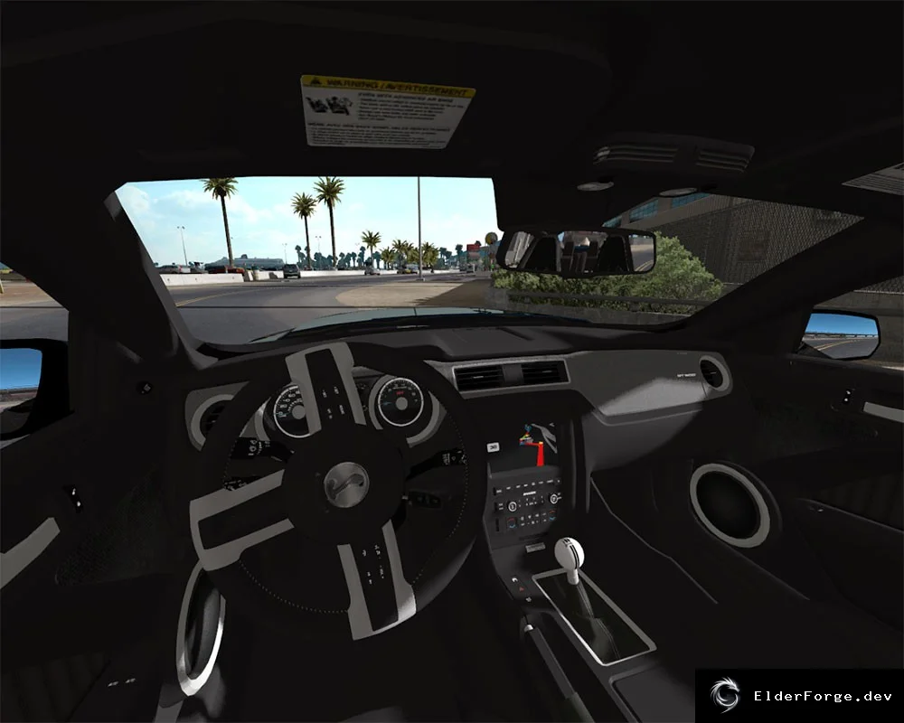 Обложка мода: Shelby GT500 2010 для Euro Truck Simulator 2 – реалистичный грузовик V1.0