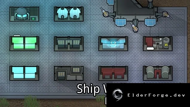 Ship Wall Enhanced — компактные стены для гравшипа RimWorld