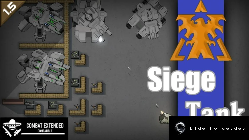 Siege Tank – тяжёлый осадный танк для RimWorld