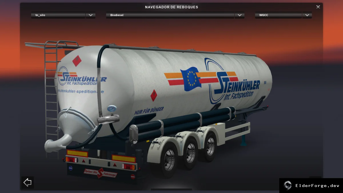 Обложка мода: Silo Trailer Standalone для Euro Truck Simulator 2 – версия 2.0 (ETS2 1.19.2.1)