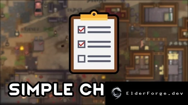 Simple Checklist – контрольный список целей для RimWorld