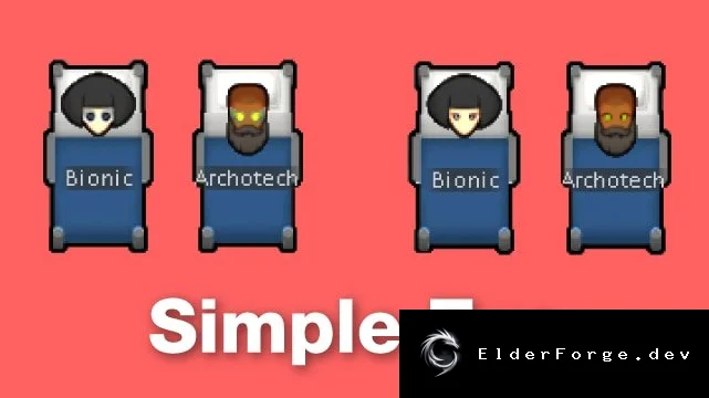 Simple Eye – улучшенные бионические и архотек глаза для RimWorld