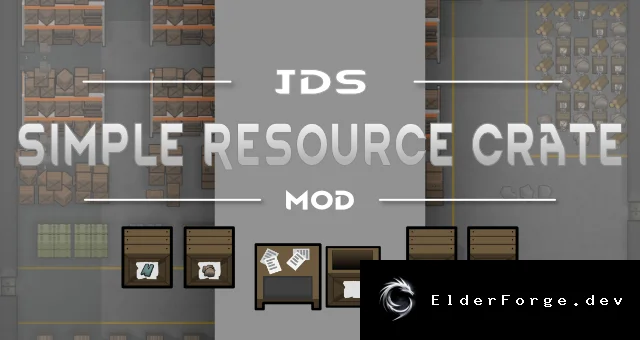 Simple Resource Crate – упаковывайте ресурсы в ящики в RimWorld