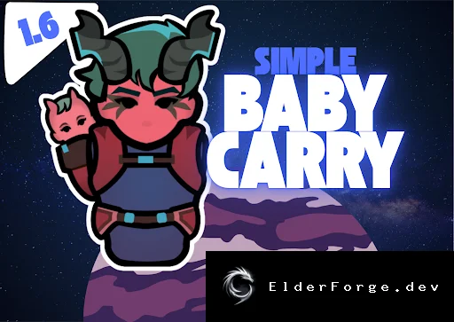 SimpleBabyCarry – переноска младенцев в RimWorld без штрафов