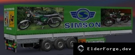 Обложка мода: Simson Trailer для Euro Truck Simulator 2 – классический прицеп
