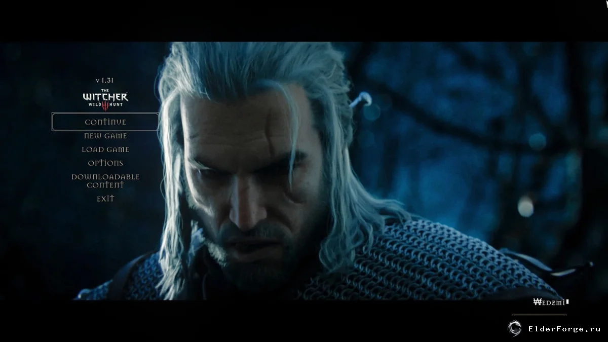 Обложка мода: Синематический трейлер в меню для The Witcher 3