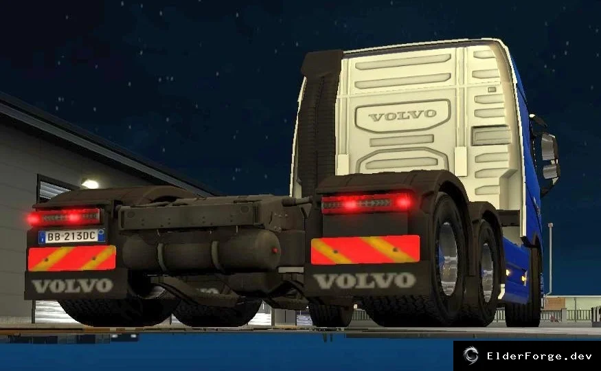 Обложка мода: Широкие задние колёса 445/50 Super Single для Euro Truck Simulator 2 – реальная ширина
