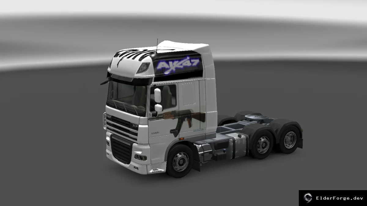 Обложка мода: Скин АК‑47 для Euro Truck Simulator 2 – уникальный внешний вид