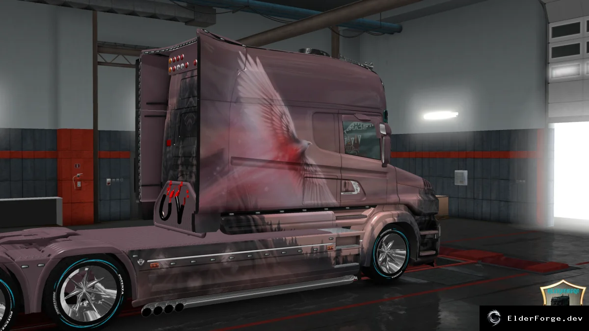 Обложка мода: Скин Bird для Scania T Longline – Euro Truck Simulator 2