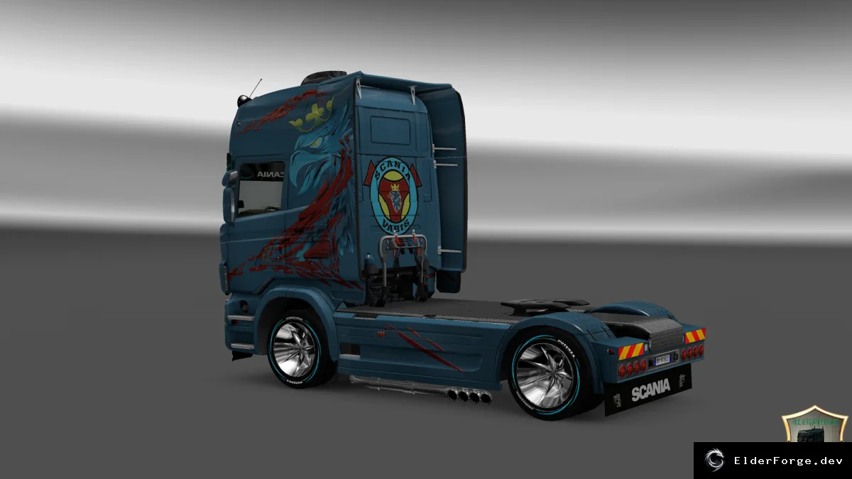 Обложка мода: Скин Blue Griffin для Scania R 2009 в Euro Truck Simulator 2