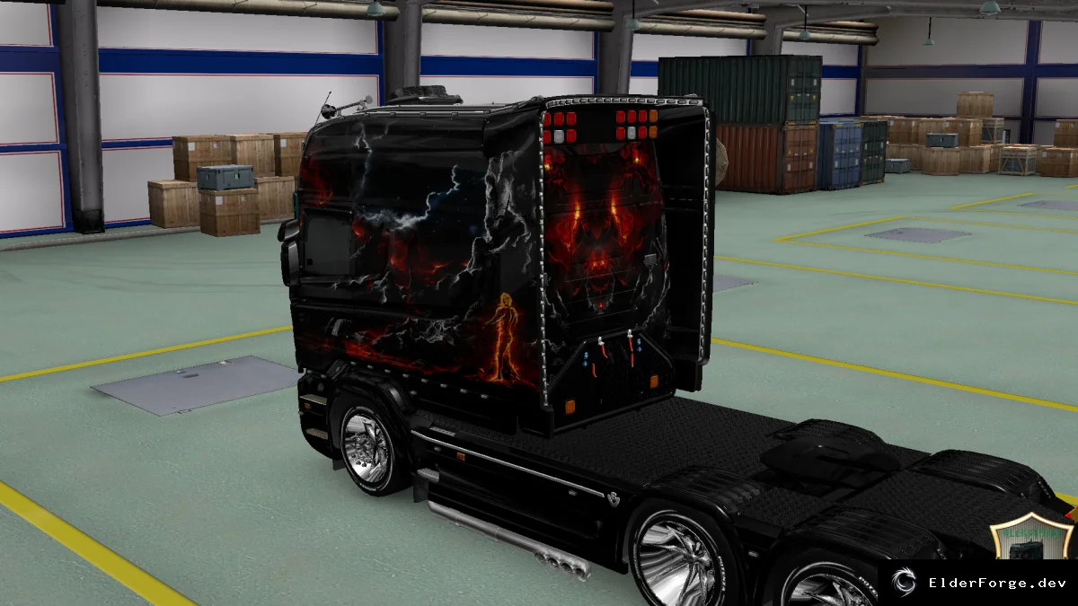 Обложка мода: Скин Cataclysm для Scania RS Longline – Euro Truck Simulator 2