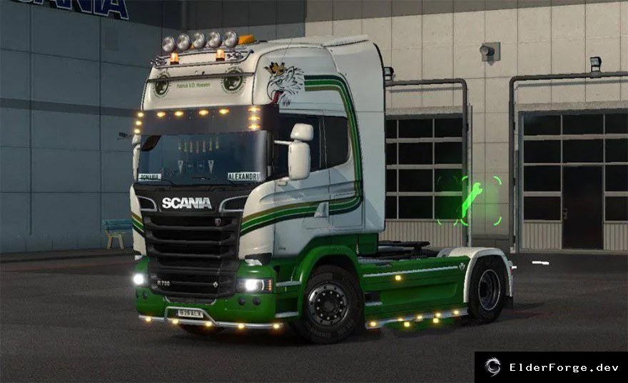 Обложка мода: Скин Custom Patrick V.D. Hoeven для Scania Streamline и прицепа в ETS2