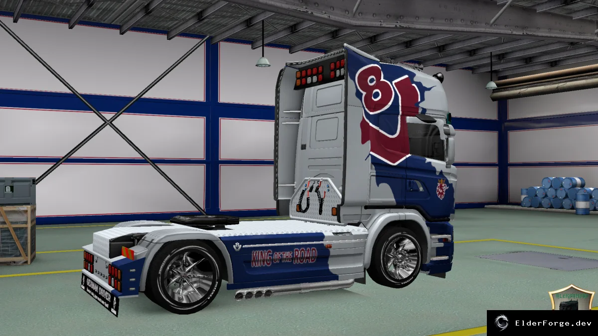 Обложка мода: Скин D. Kriegl для Scania Streamline – новый внешний вид в Euro Truck Simulator 2