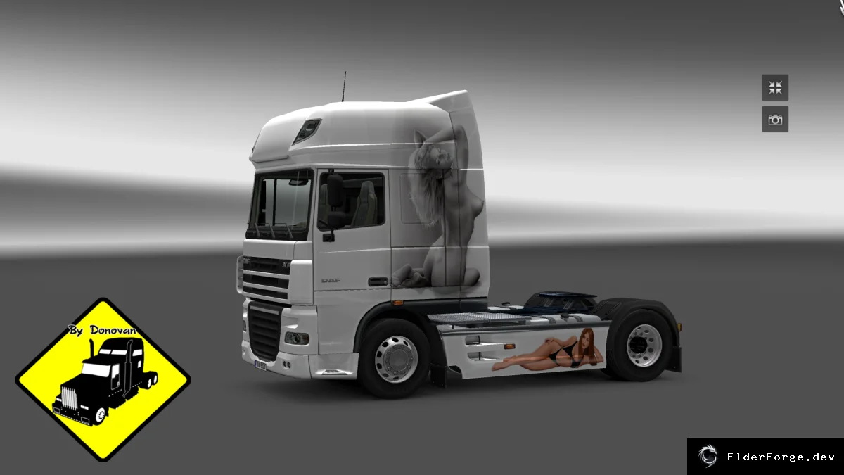 Обложка мода: Скин DAF Ledi для Euro Truck Simulator 2 – уникальный внешний вид
