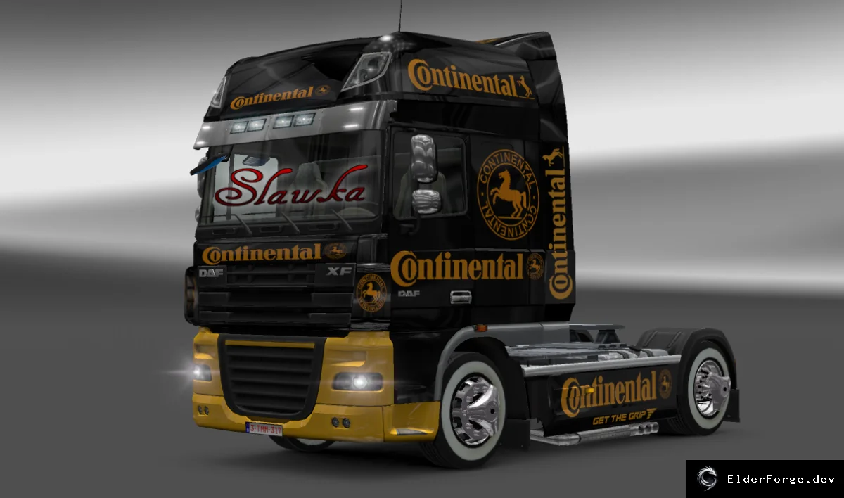 Обложка мода: Скин DAF XF Continental для Euro Truck Simulator 2 – новый внешний вид